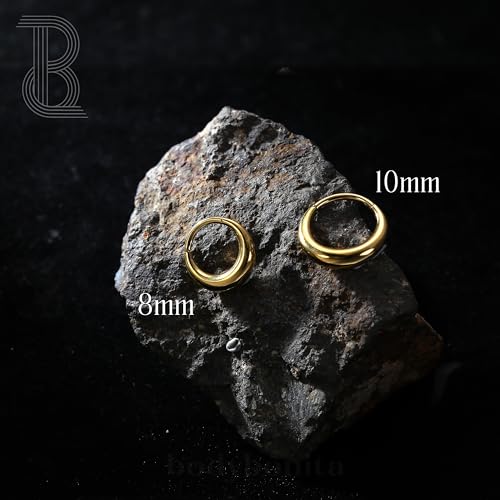 BodyBonita Septum Rings 16G - 316L Stainless Steel Nose Rings Hoops for Men Women Septum Piercing Jewelry 8 mm 10 mm3
