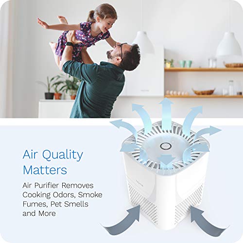 Homelabs 4-In-1 Compact Air Purifier - Quietly Ionizes And Purifies Air To Reduce Odors And Particles From The Air #TOP6