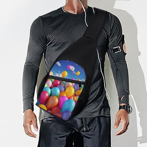 Mochila bandolera Colorful Balloons para deporte y senderismo miniatura 7