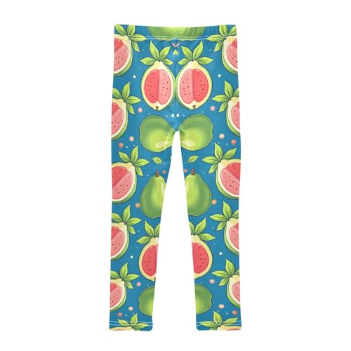 Guava Fruit Girls Leggings Soft Stretch Workout Yoga Dance Pants for Kids Casual Tights2