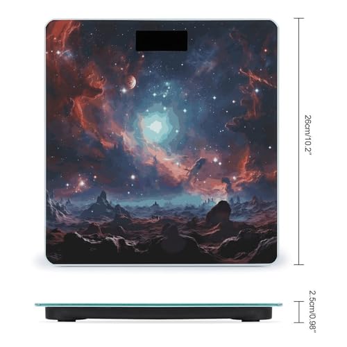 Báscula digital de baño con plataforma de vidrio templado y pantalla LCD miniatura 2
