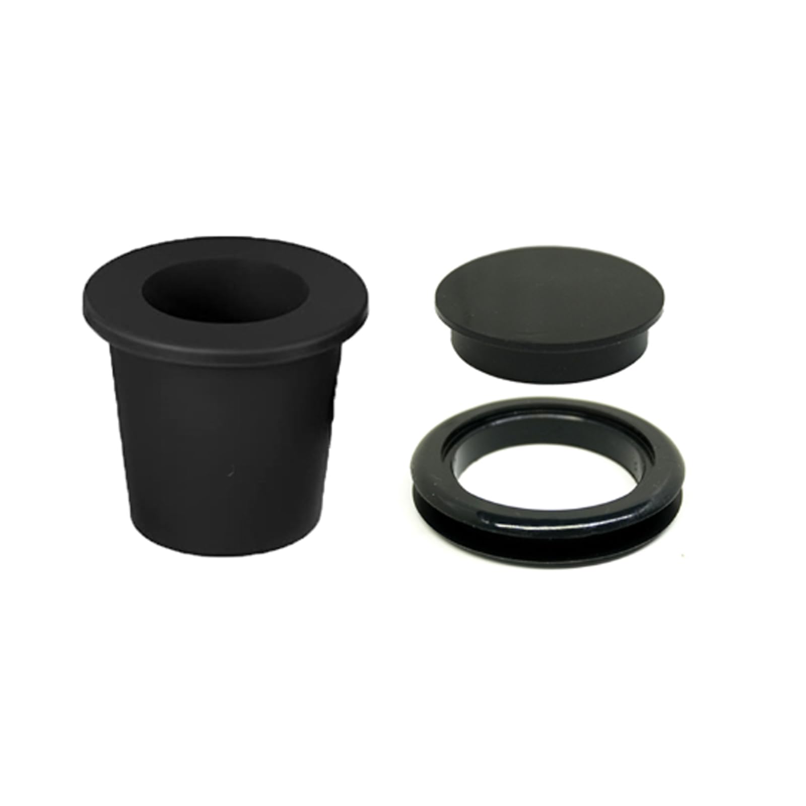 Black Patio Table Umbrella Hole Ring and Cover Silicone Pool Umbrella Sleeve Stabilizer Cone Wedge Patio Table Cone Wedge Plug Adapter for 2-2.5 Inch Hole