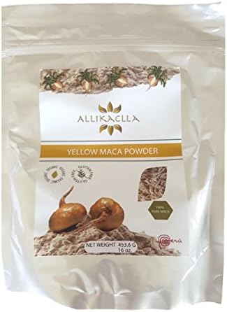 ALLIKCLLA Organic MACA Powder, Yellow
