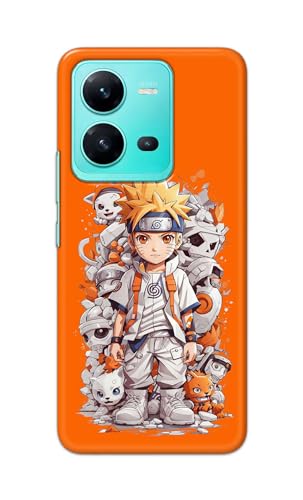Image of PRINTFIDAA Printed Hard Back Cover Case for Vivo V25 Back Cover (Famous Anime Cartoon Character) -112