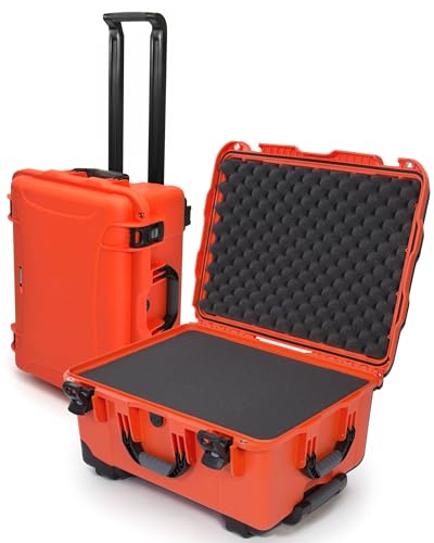 Image of NANUK 950 Hard Case with Cubed Foam - Waterproof Travel Camera Hard Case with Wheels, 22.8 inch x 18.3 inch x 11.7 inch, Dustproof and Impact-Resistant, Ideal for Heavy Loads - Orange