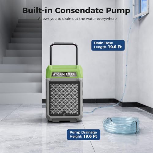 Image of ALORAIR 170 PPD Commercial Dehumidifier with Pump, LGR with Wheels