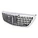 KARPAL Front Grille Maybach Style Compatible with 2013-2020 Mercedes S class W222 S400 S550 Chrome
