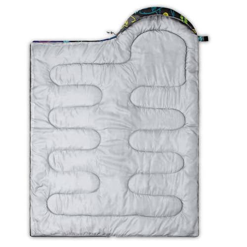 Image of QOOMO Camping Sleeping Bags,3 Season Warm & Cool Weather,Lightweight,Waterproof Sleeping Bags for Adults & Kids,Traveling,and Outdoors,Camping Gear Equipment