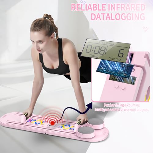 Pilates Board, Foldable Pilates Reformer Set for Home Workout with Timer - image 7
