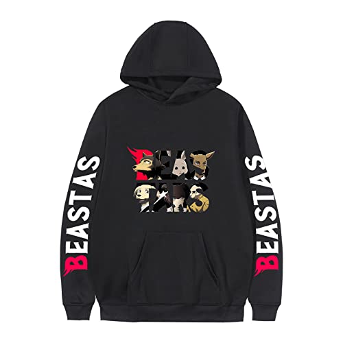 keepmore Unisex Anime Beastars Sudadera con Capucha Moda Otoño Invierno Cordón con Capucha Ropa Deportiva