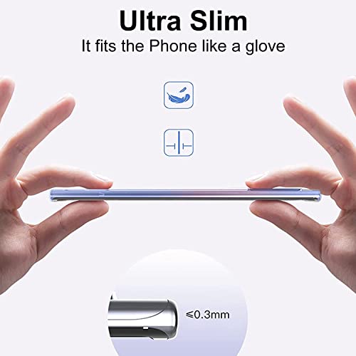 Image of NISHTECH for Samsung Galaxy Note 10 Premium Transparent Hybrid Soft Slim Dust Proof Back Case Cover Silicone with Camera Protection