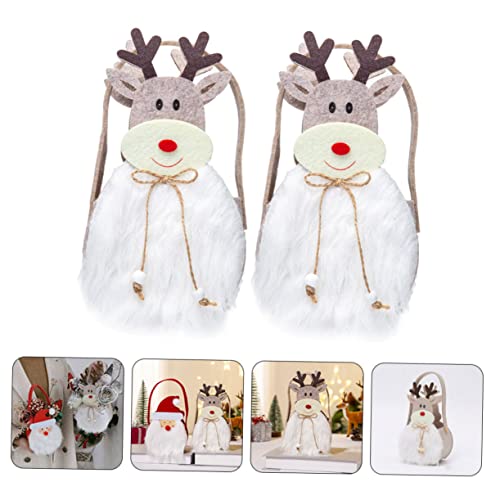 Bolsas de fiesta de Navidad para dulces, envoltorio de paño PRETYZOOM para regalos navideños 3