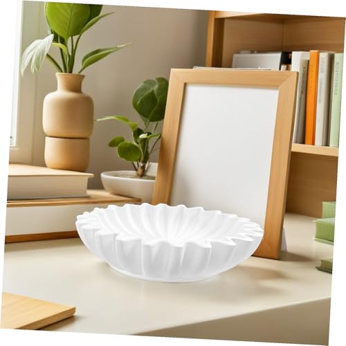 Cuenco funcional para llaves blanco con forma delicada de resina 5