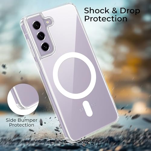 Image of A rtistque Clear Back Cover Case for Samsung Galaxy S21 FE Compatible with Mag-Safe| Acrylic | Case for Samsung Galaxy S21 FE | Shockproof TPU Protective Design - Transparent