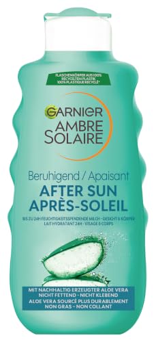 Garnier Ambre Solaire Beruhigende After Sun Milk verlängert die Bräune und spendet Feuchtigkeit 175 ml