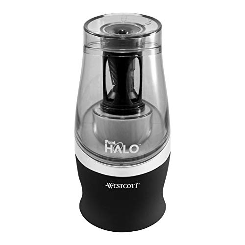 iPoint Halo Pencil Sharpener Electric Black - Westcott Black