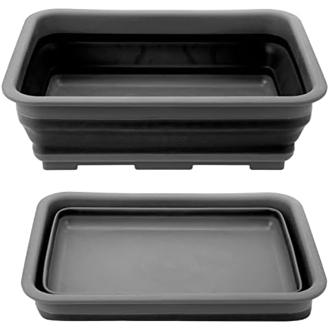 VFM Pop Collapsible Black Basin for Outdoor Use Cover