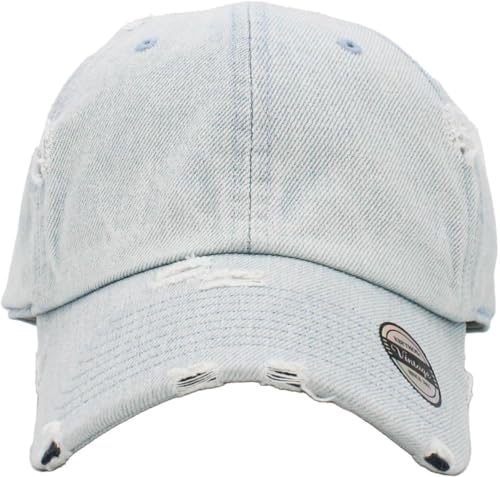 KBETHOS Vintage Washed Distressed Cotton Dad Hat Baseball Cap Adjustable Polo Trucker Unisex Style Headwear Adjustable