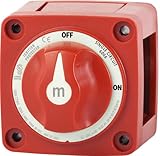 Blue Sea Systems m-Series Mini On-Off Battery Switch with Knob- Red