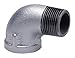 1/8" FNPT x MNPT Galvanized 90 Degree Street Elbow