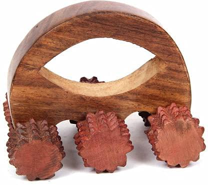 M.A Wooden Leg 6 Tyre Massager | Body massager Pain Relief Massager Tool for Blood Circulation in Human Body | Body Relaxation Massager | Acupressure Massager for Body M.A Wooden Leg 6 Tyre Massager | Body massager Pain Relief Massager Tool for Blood Circulation in Human Body | Body Relaxation Massager | Acupressure Massager for Body