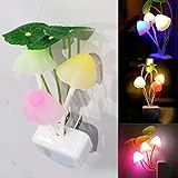 Altsuceser Mushroom Night Light, Bedroom Decor Discolor Light Sense Control LED Nightlight Nightlamp