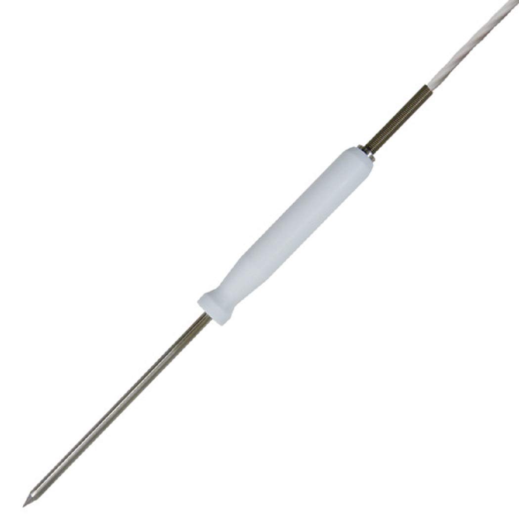 iOVEO 031ES02204 - PT1000 - Einstechfühler mit Teflonhandgriff/Kerntemperaturfühler, lebensmittelecht, Teflon, wasserdampfdicht, 4 Meter