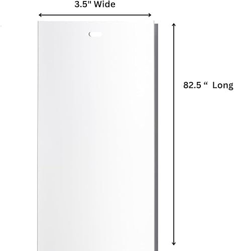 Miniatura 3 de Rejillas de repuesto para persianas verticales blancas para puertas y ventanas. Reemplazo estándar fácil de instalar, 82.5 pulgadas de largo (6)