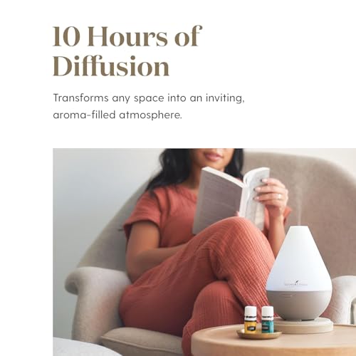 Young Living Dewdrop Diffuser | Ultrasonic Humidifier, Atomizer, and Essential Oil Vaporizer | 10-Hour Runtime | Adjustable High or Low Settings | Ideal for Home, Office, or Spa Ambiance - Image 6