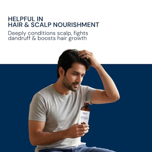 Image of TRIPHAL Cold Pressed Castor Oil 200ml - Edible Grade Pure Arandi /Erand Tel | Hexane and Paraben Free | For Hair Growth, Eyebrows, Eyelashes, Skin Care, Joint Pain and Constipation Relief