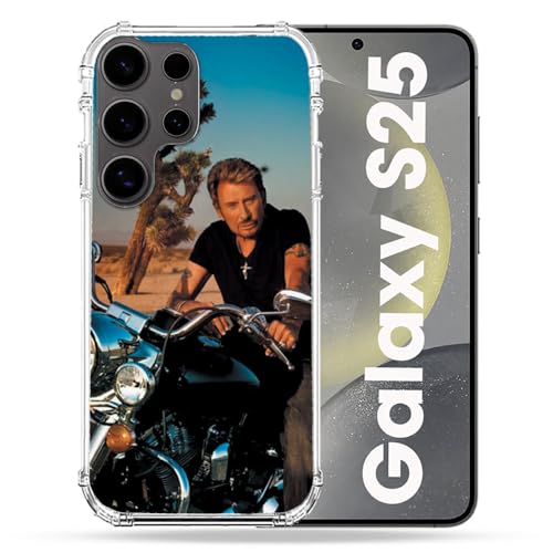 Coque Samsung S25 musique Johnny Hallyday protection renforcée rigide pour téléphone portable