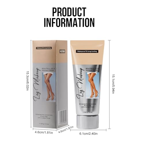 Body Coverage,Bein Make Up Wasserfest,24h Matte Make-Up Abriebfest Body Coverage Perfector FüR Beine,Bedeckt Makellos Unreinheiten & Betont Beinform-FüR Strand/Event,FüR Alle HauttöNe​-CHOCOLATE BROWN