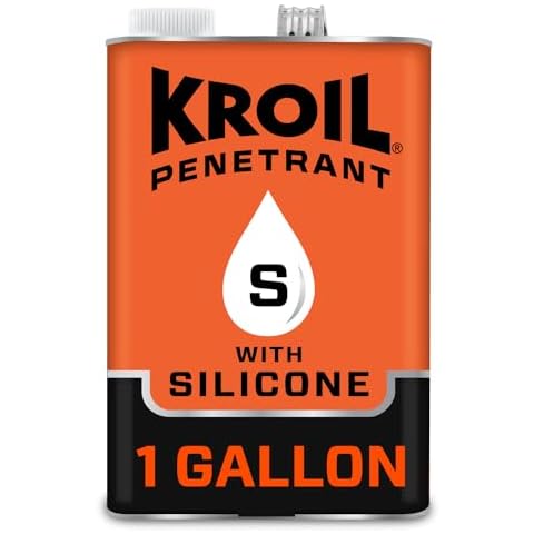 Kroil Penetrating Oil with Silicone (Aerosol Spray-1 Gallon Can-Single) | Penetrant for Rusted Bolts, Metal | Lubricant for Hinges, Chains, Moving Parts (SK011) Cover