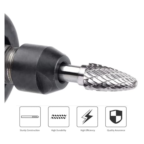 Set de fresas de carburo de tungsteno 6 mm shank 5 pzas miniatura 4