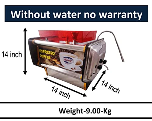 Image of KIING Espresso Coffee Machine 14 inch Capacity 4-5 Liter 160 Cups at a time for Restaurants,coffee Shops & Banquet Halls