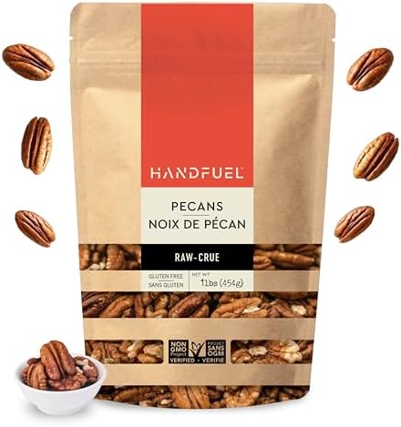 Handfuel 1lbs of Raw Pecan Halves, 4g of Protein, Nutrient Rich, ...