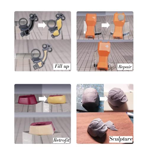 Smalltongue Ab Epoxy Sculpt Clay, 2 Part Modeling Compound (A & B) 2 Pound, Epoxy Sculpture Modeling Paste Clay, For Modeling, Repair, Fill Up Retrofit And Sculpture, Natural Colors #TOP5