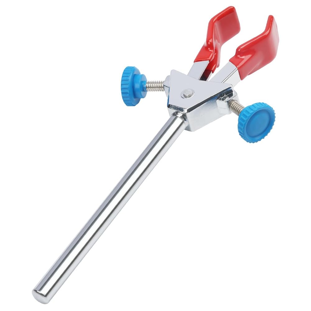 Jnchdghwa As Shown Multipurpose 2-Prong Swivel Clamp, Sturdy Dual Adjustable Laboratory Accessory Lab Extension Tool 2-Prong Design