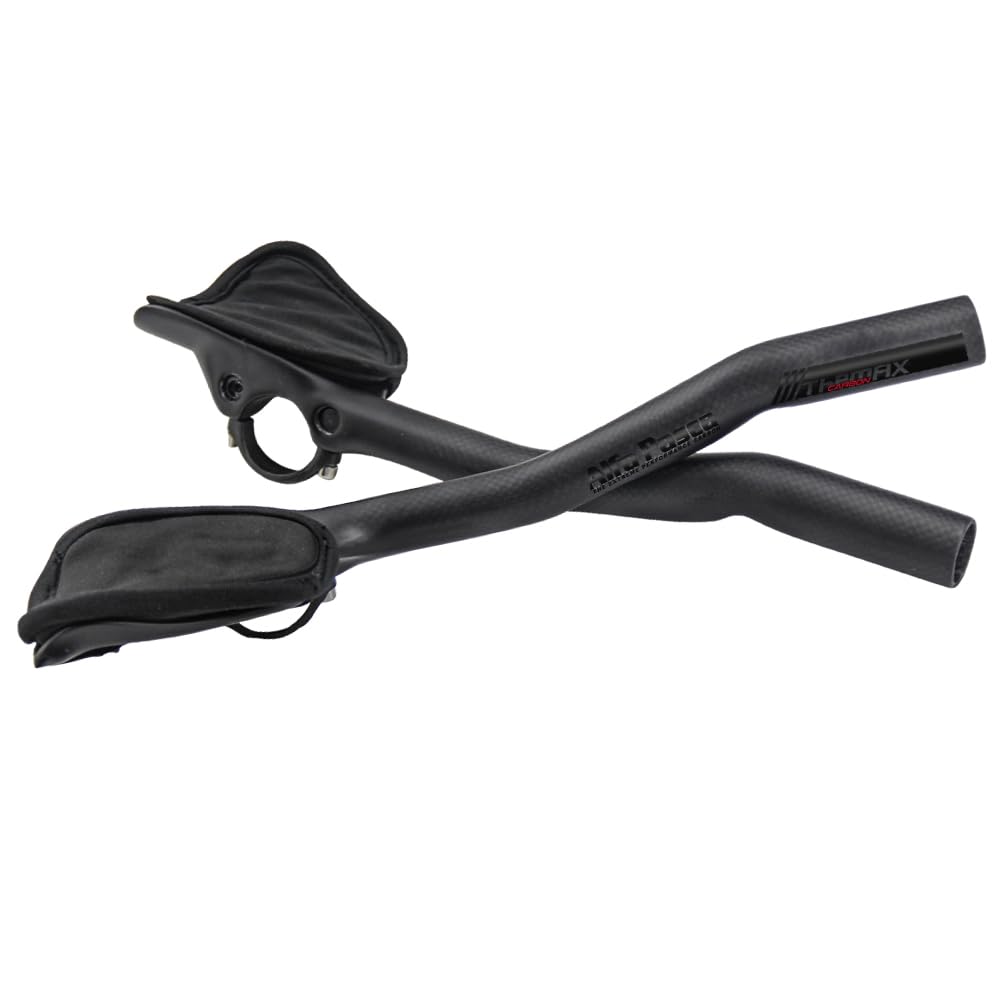 Clip On Aero bars for Road Bike Alfa Pasca AeroBars Drop Handlebar Extender Arm Rest Bars 31.8mm Handlebars Carbon Fiber TT bars Bicycle Accessories 225mm 340mm 360mm Black Glossy 3k Matte