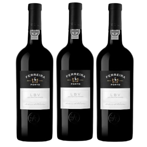 Ferreira Late Bottled Vintage Port Portwein Likörwein Dessertwein Portugal (3 Flaschen)
