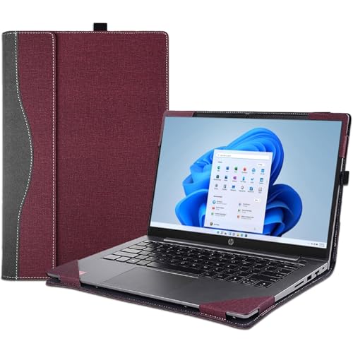 Housse PC 15.6 anti-rayure similicuir amovible HP Envy Pavilion