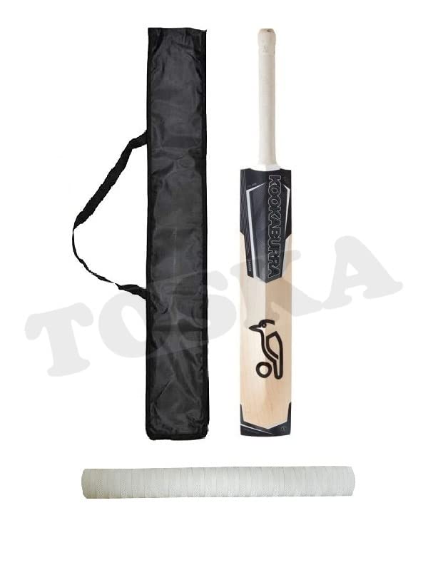 Buy TOSKA Cricket Bat Full Size Popular Willow Kookaburra Cricket Bat & One Grip & Bat Cover for