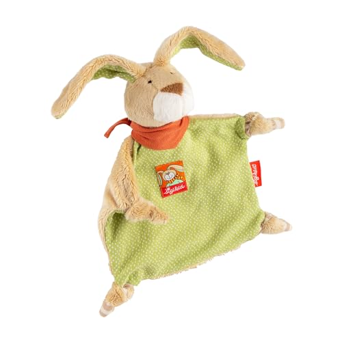 sigikid, Mädchen und Jungen, Schnuffeltuch Hase, Wombel Bombel, Grün/Braun, 48088