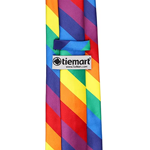 Image of tiemart Men's Striped Tie Standard Length