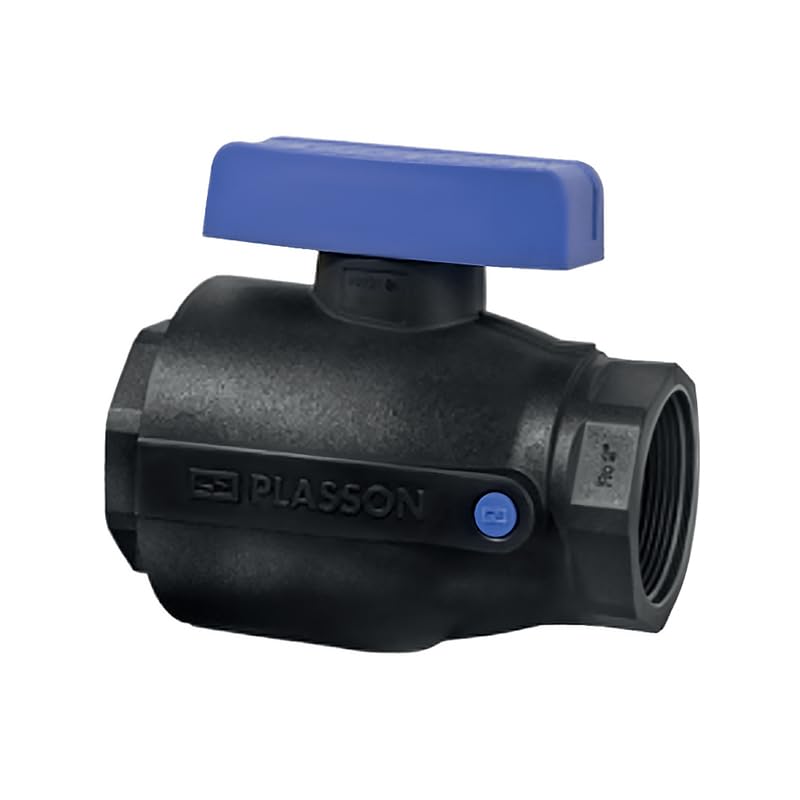 Plasson - Raccords PEHD encliquetables - Vanne 1/4 tour encliquetable TEKPLASS Femelle-Femelle 1/2'' (15/21) sans prise de purge