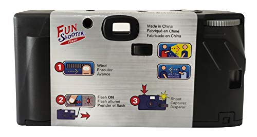 Image of 1 Shot Disposable Camera - 35mm One-Time-Use Camera - Single Use Camera with Flash - ASA /ISO 400 Color Film - 27 Exposures - Film Camera Disposable for Party, Wedding, Travel - 2-Pack