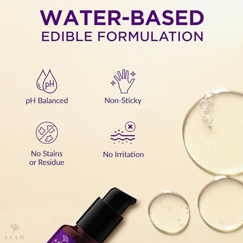 Image of Azah Personal Lubricant [30 ML] | Clinically Tested Intimate Lubricant | Water-Based Aloe Infused Lube for Women & Men | Skin Friendly pH Balanced | Non-Sticky and Stain-Free