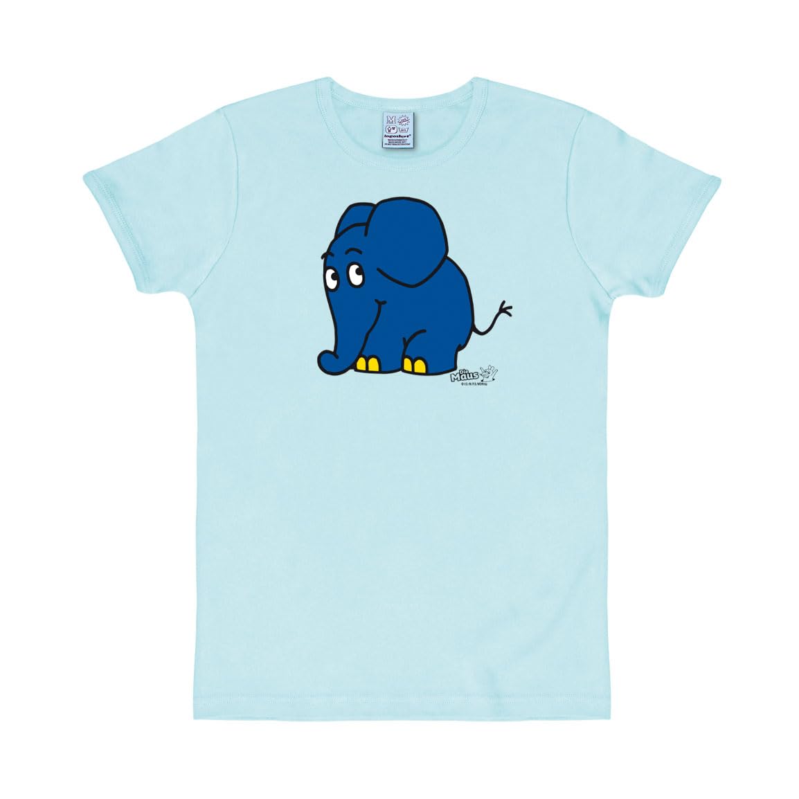 Logoshirt T-Shirt Slim Fit – Kleiner Blauer Elefant, Hellblau