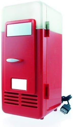 Set Cooling And Heating Functions As One Mini USB Powered Fridge For Beverage Drink Cans in Cubicle and Home office