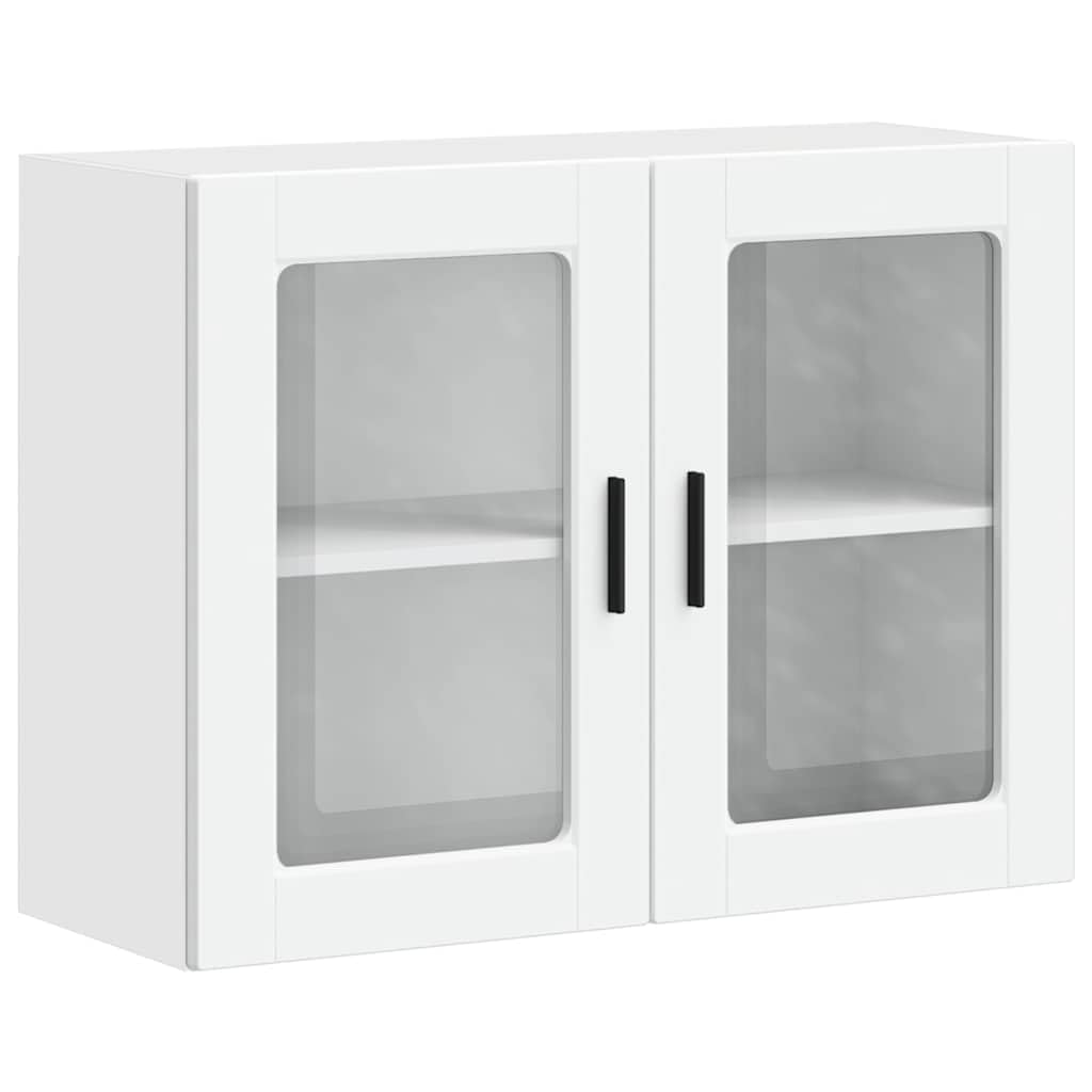 vidaXL Küchen-Wandschrank Porto Weiß mit Glastür